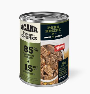 Acana Dog Pork In Bone Broth 12.8oz/363g