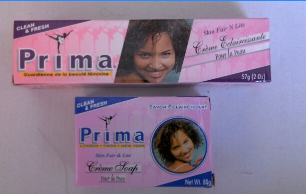 Lot prima crème éclaircissante et son savon