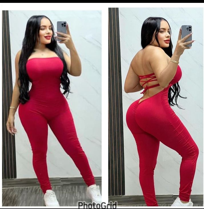 Combinaison super sexy croisé au dos