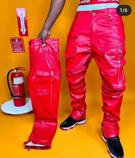 Pantalon similicuir homme