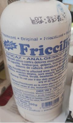 friccilicont 1 bouteille crème contre les douleurs musculaires arthrites maux de tète