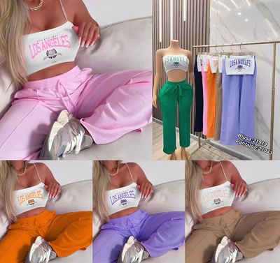 Ensemble top bandeau pantalon