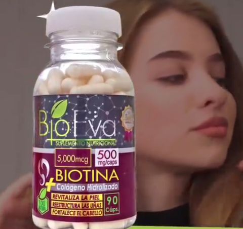 Gélules de biotine pour les cheveux ongles et peau