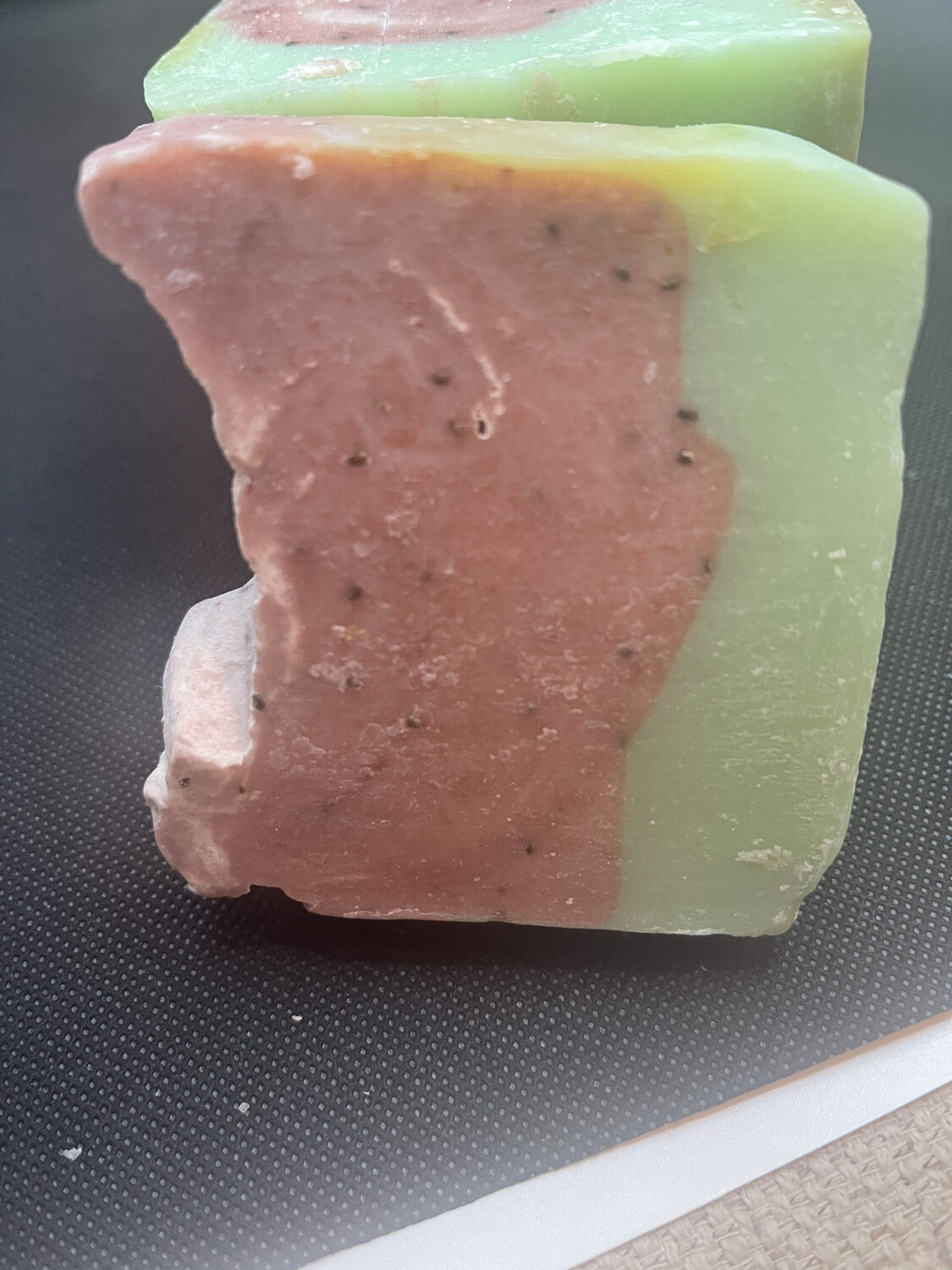 Sea Moss Infused Watermelon Soap with Chia Seeds