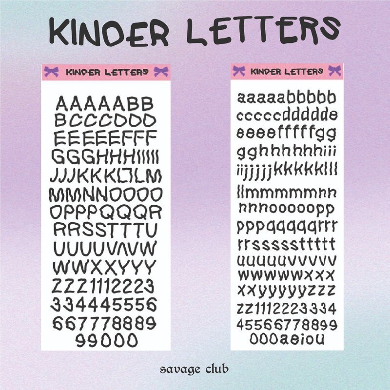 KINDER LETTERS