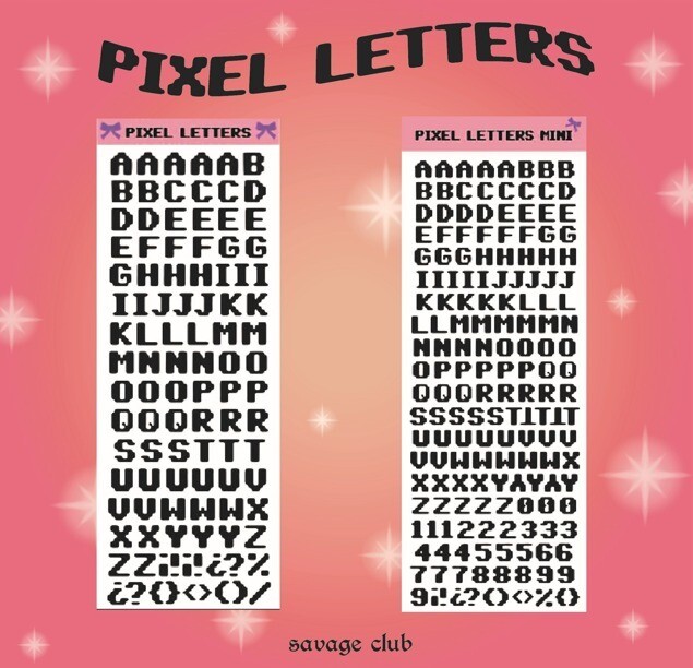 PIXEL LETTERS 👾