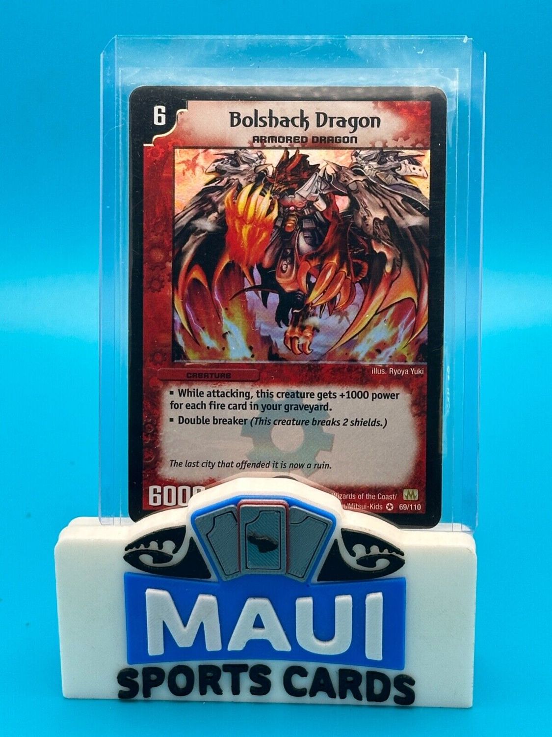 2004 DUAL MASTERS BOLSHACK DRAGON HOLO #69