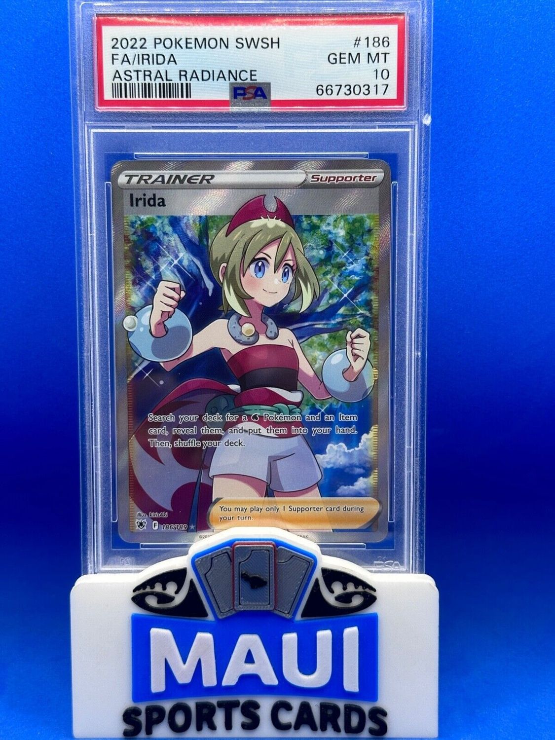 PSA 10 2022 Trainer Rida #186 Gem Mint