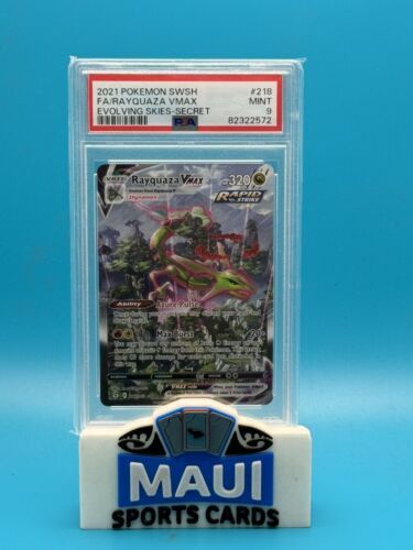 2021 POKEMON RAYQUAZA VMAX #218 PSA 9