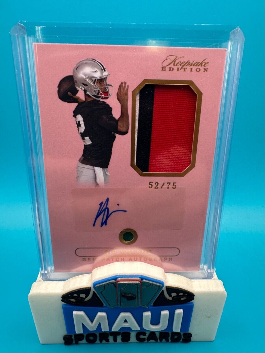 2024 Keepsakes Sports Edition 52/75 Air Noland Auto Patch Gem #102