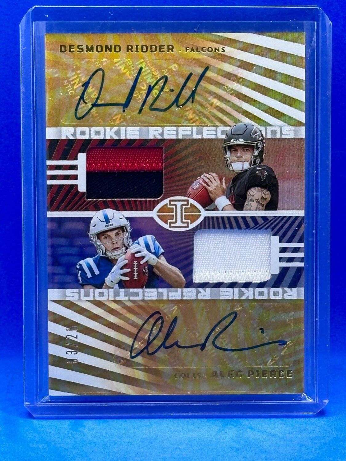 2022 Panini Illusions 3/25 Desmond Ridder Alex Pierce Patch Auto #RRA-CB