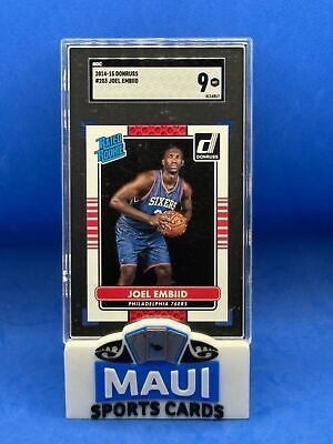 2014-15 DONRUSS SGC 9 JOEL EMBIID #203 RATED ROOKIE