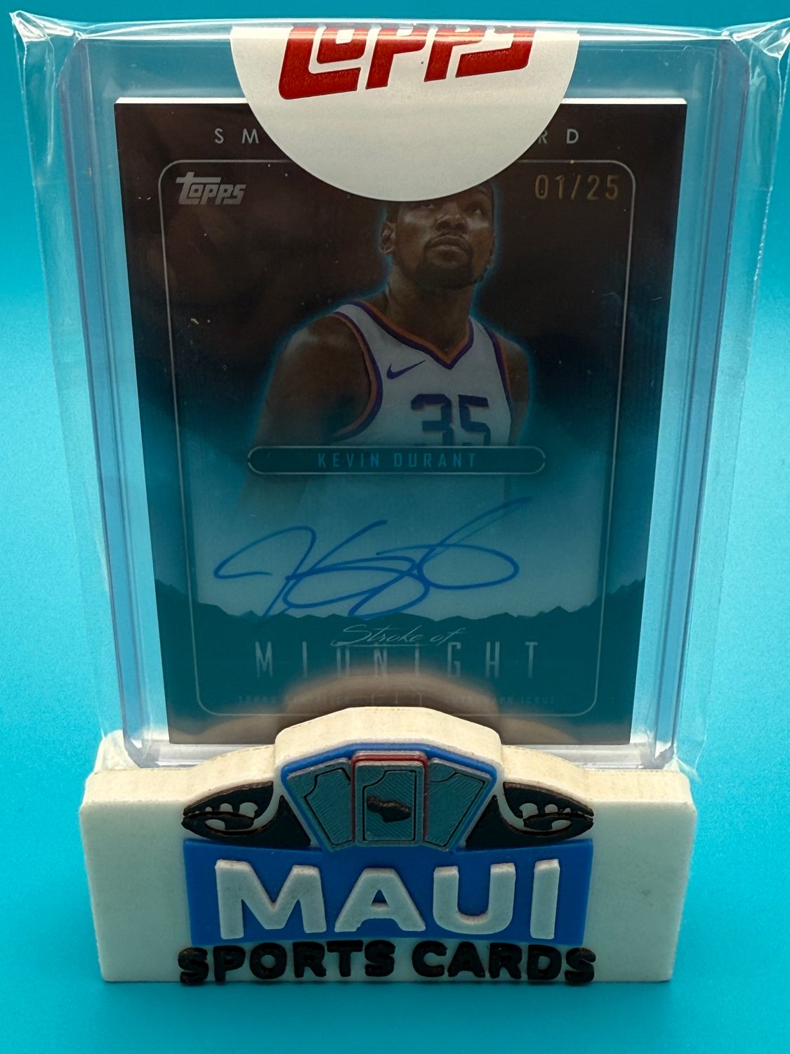 2023-24 Topps Midnight Stroke of Midnight 01/125 Kevin Durant Auto
