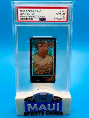 2019 Topps Allen &amp; Ginter Mini Stained Glass Juan Soto #373 PSA 10