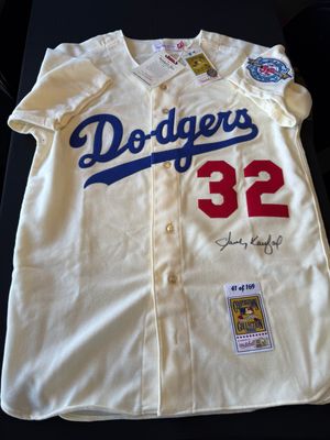 Mitchell &amp; Ness #&#39;d 41/169 Signed Sandy Koufax Jersey Authenticated