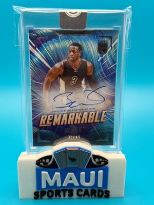 2023-24 Topps Three Remarkable 35/49 Dwyane Wade #RM-DW Auto