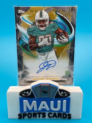 2024 Topps Inception Gold 10/25 Jaylen Wright #RA-JWR Auto