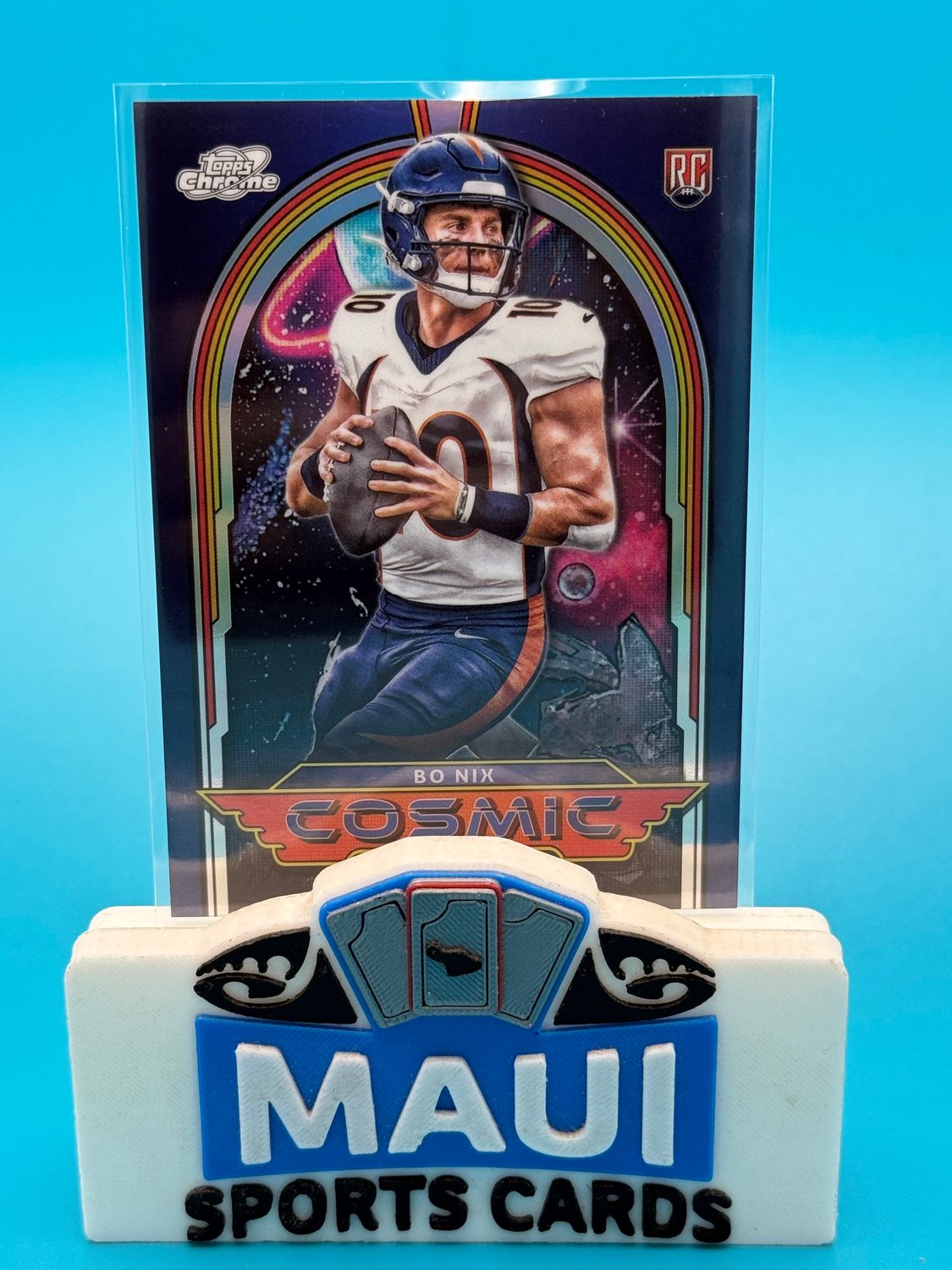 2024 Topps Chrome Cosmic Heroes Bo Nix #CH-20