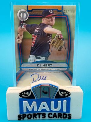 2025 Topps Tribute 063/150 DJ Herz #TA-DH Auto
