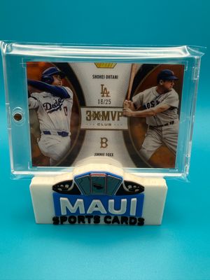 2025 Topps 3X MVP Orange 18/25 Shohei Ohtani/Jimmie Foxx #D11