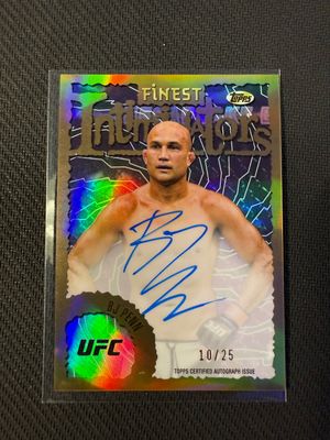2024 Topps FInest Intimidators 10/25 BJ Penn #IA-BJP Auto