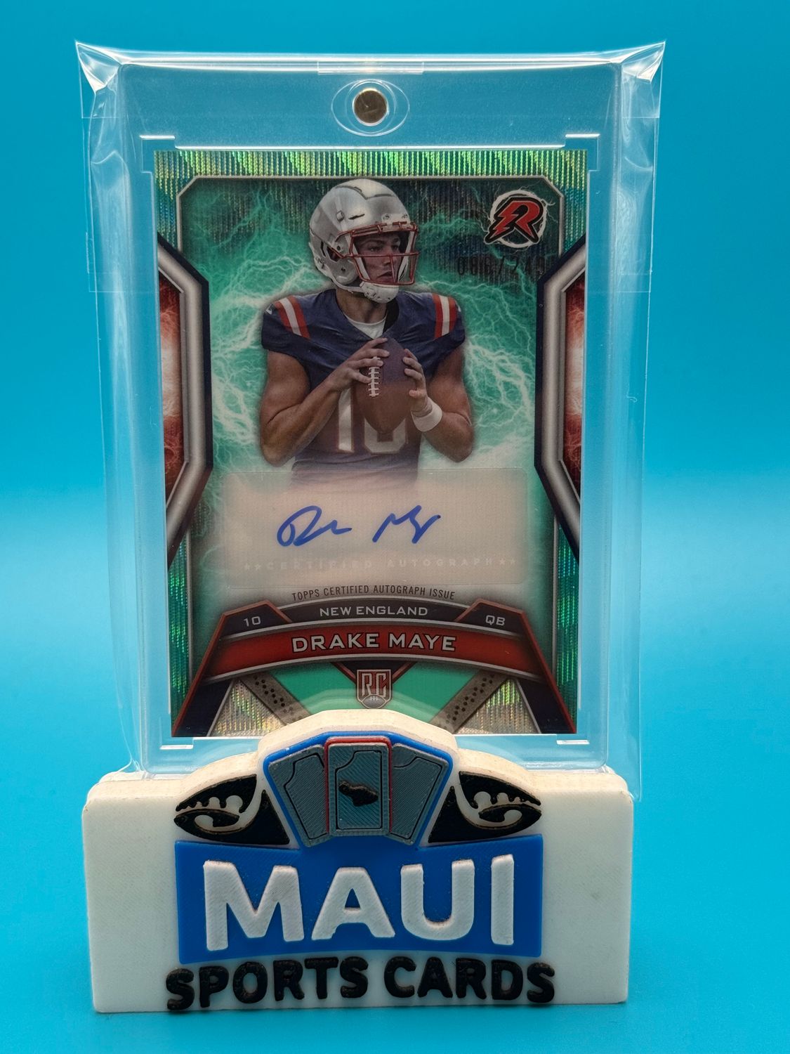 2024 Topps Resurgence Teal Wave 086/249 Drake Maye #RRS-DM Auto