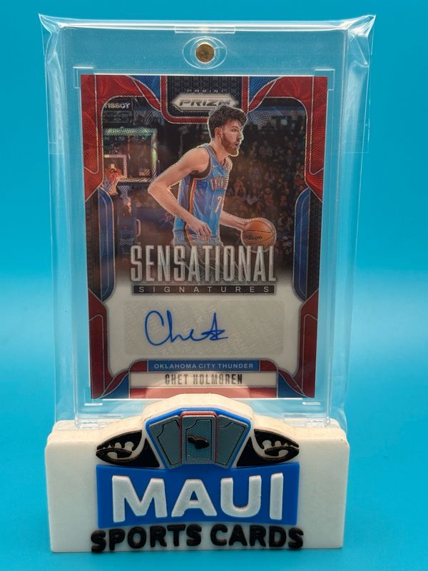 2024-25 Prizm Sensational Signature Red Scope Chet Holmgren #SS
