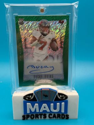 2024 Prizm Deca Green Shimmer 19/25 Bucky Irving #S-BIG Auto