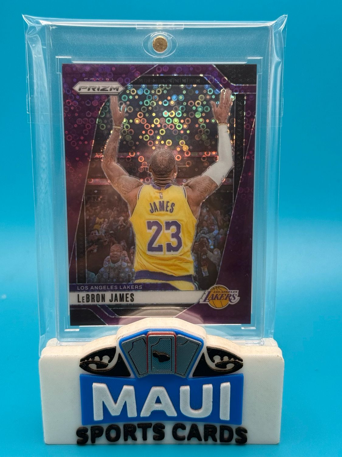 2024-25 Prizm Purple Disco 51/75 LeBron James #130
