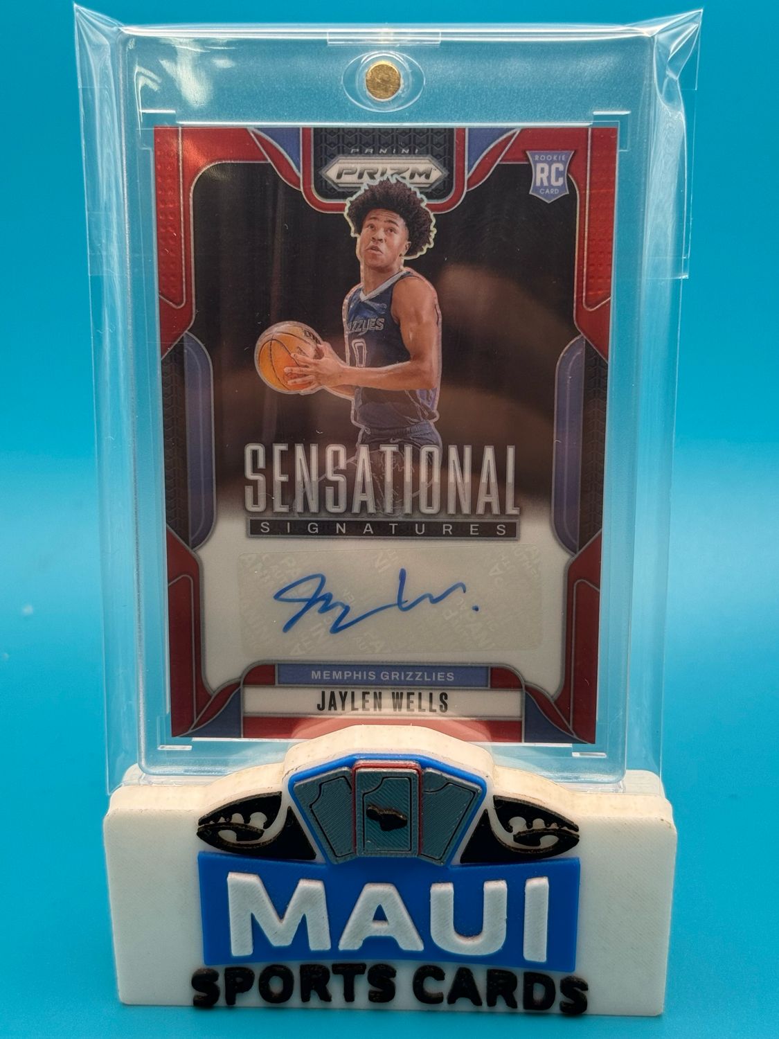 2024-25 Prizm Sensational Signatures Red 79/99 Jaylen Wells #SS-JWG Auto