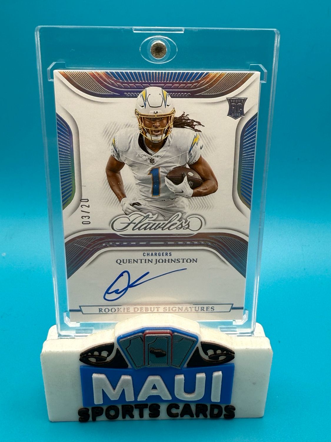 2023 Flawless Rookie Debut Signatures 3/20 Quentin Johnston #RDS-QJO Auto