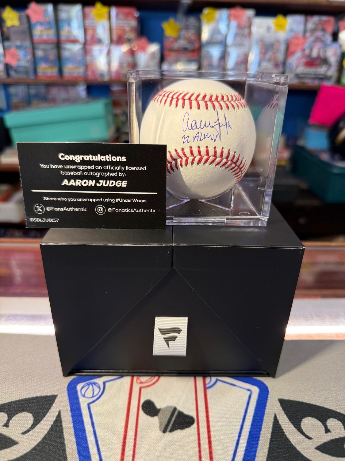 Fanatics Signed Aaron Judge Baseball Inscribed &quot;22 AL MVP&quot;