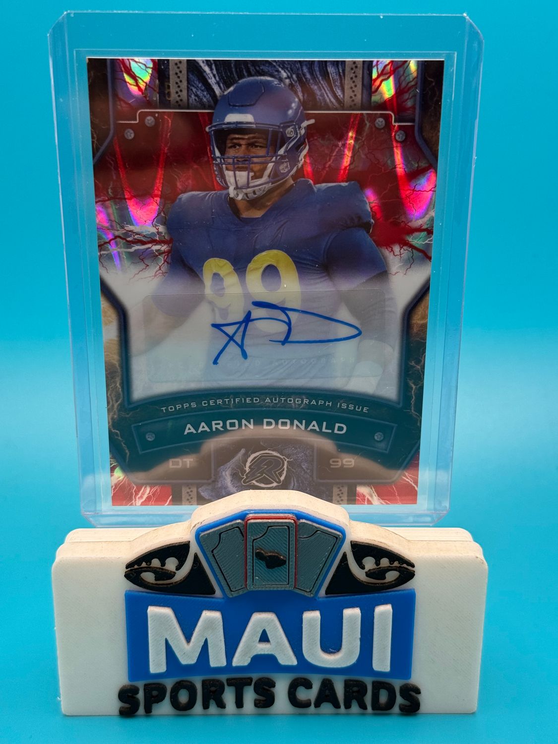 2024 Topps Resurgence Red 4/5 Aaron Donald #RS-AD Auto