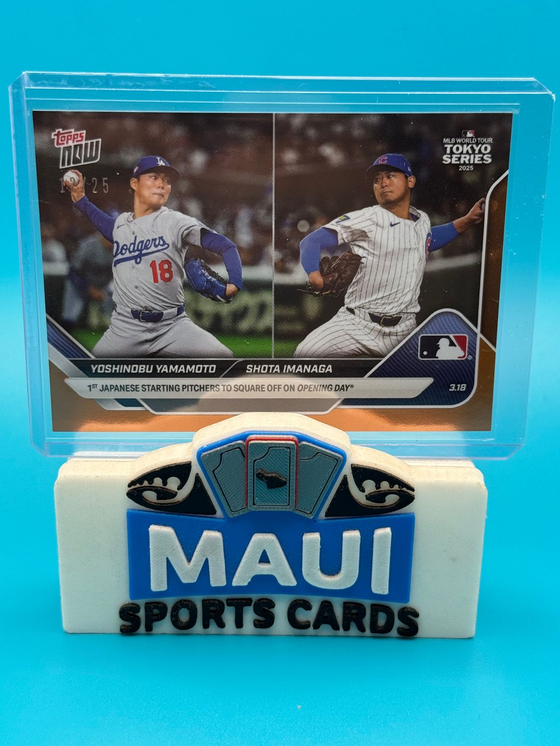 2025 Topps Now Tokyo Series Orange 12/25 Yamamoto/Imanaga #2