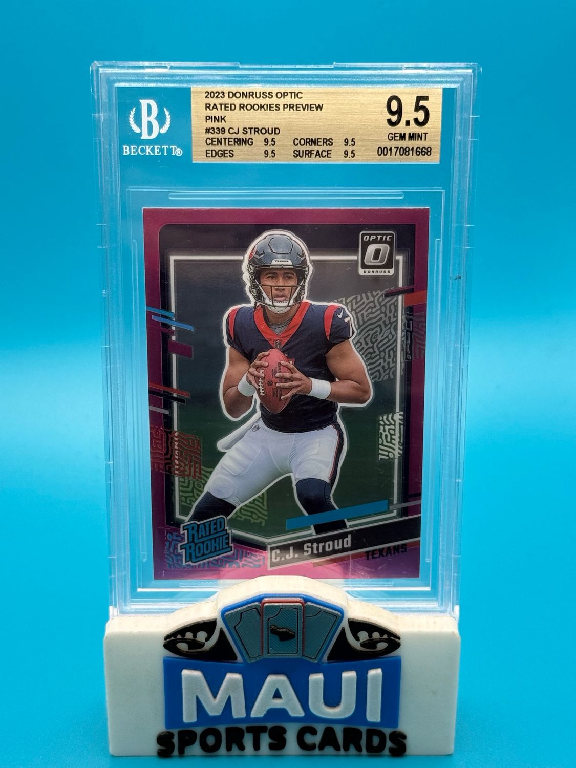 2023 Donruss Optic Pink #339 C.J. Stroud Beckett 9.5