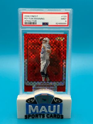 2006 Finest XFractor #120 69/250 Peyton Manning PSA 9