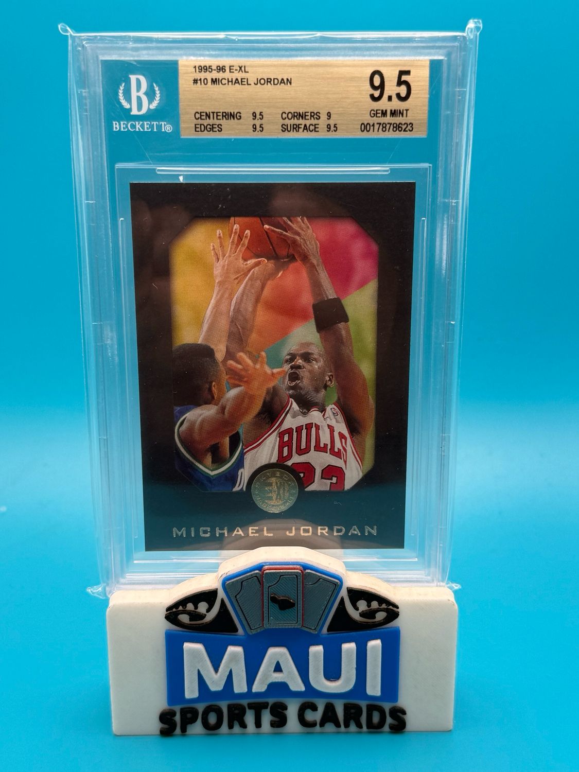 1996 Skybox #10 Michael Jordan Beckett 9.5