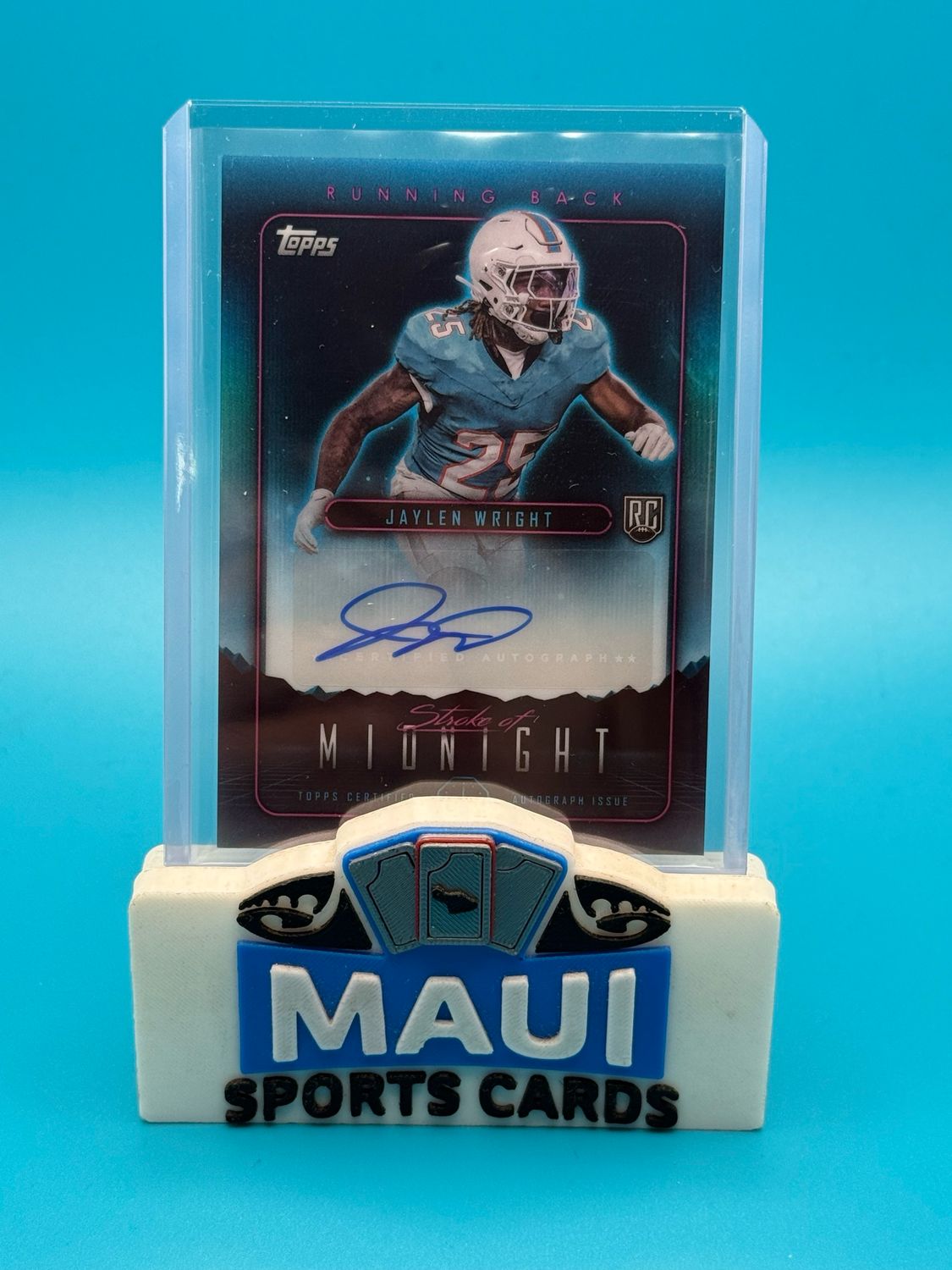 2024 Topps Midnight #SMA-JWR Autograph Jaylen Wright