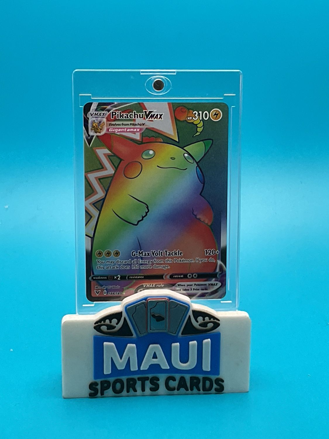 2020 Vivid Voltage #188 Rainbow Secret Rare Pikachu VMax