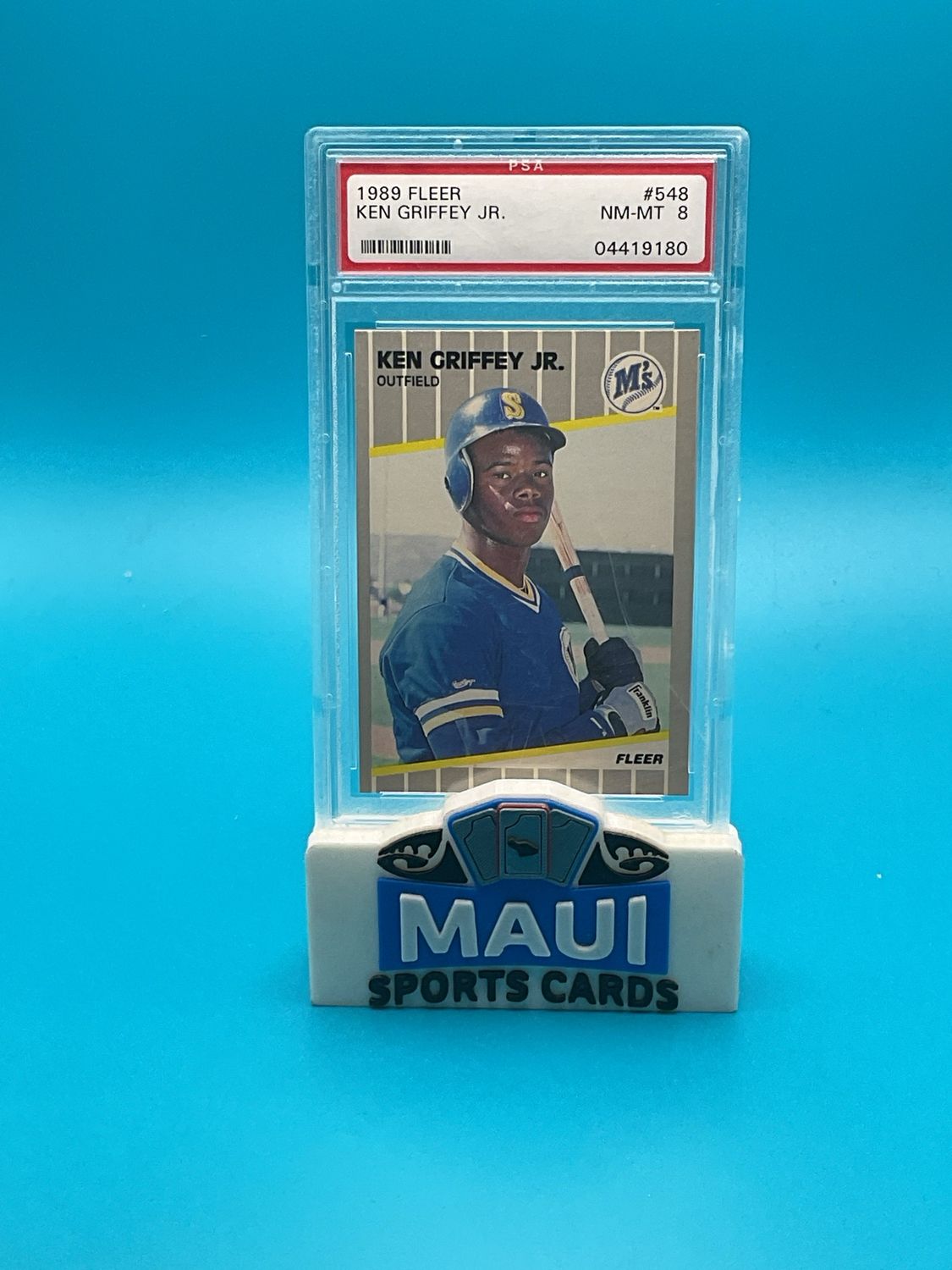 1989 Fleer #548 Ken Griffey JR. PSA 8