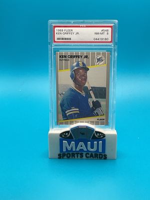 1989 Fleer #548 Ken Griffey JR. PSA 8