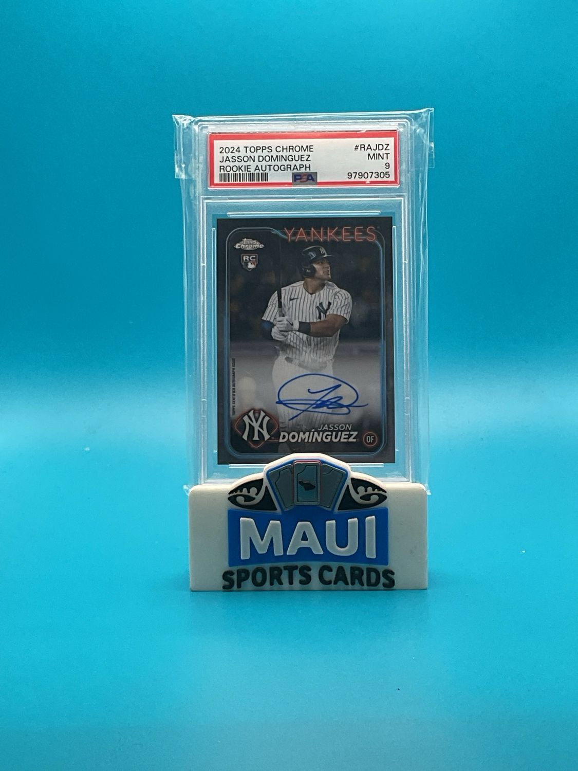 2024 Topps Chrome #RA-JDZ Jasson Dominguez Rookie Autograph PSA 9