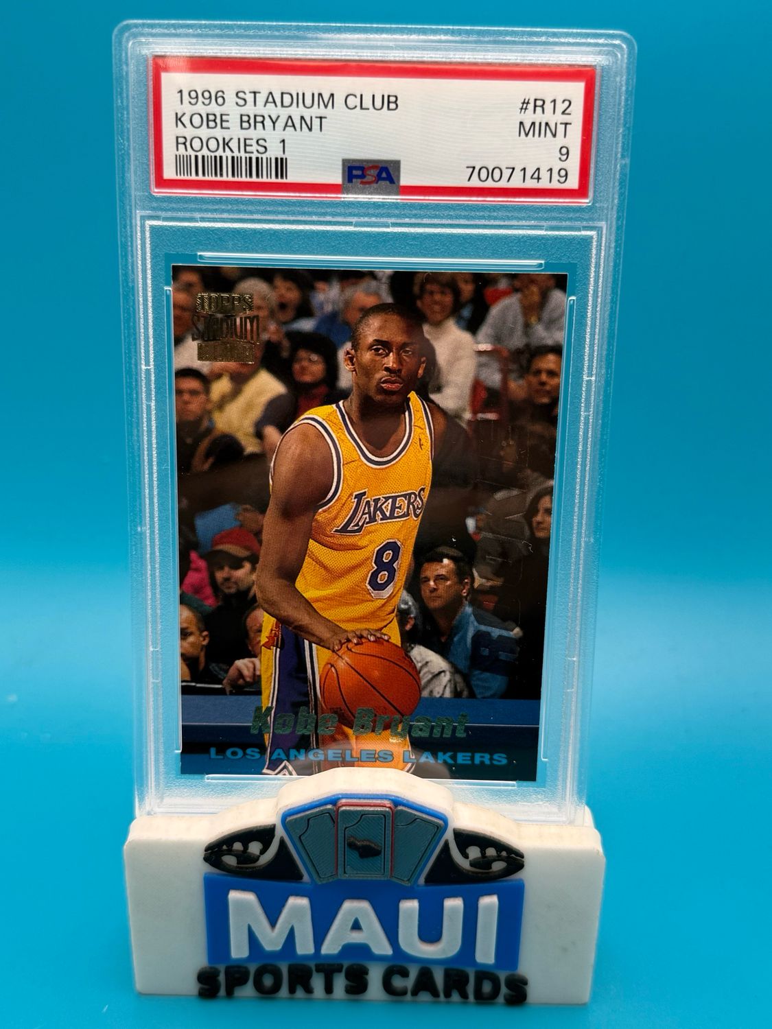 1996 Stadium Club Rookies 1 #R12 Kobe Bryant PSA 9