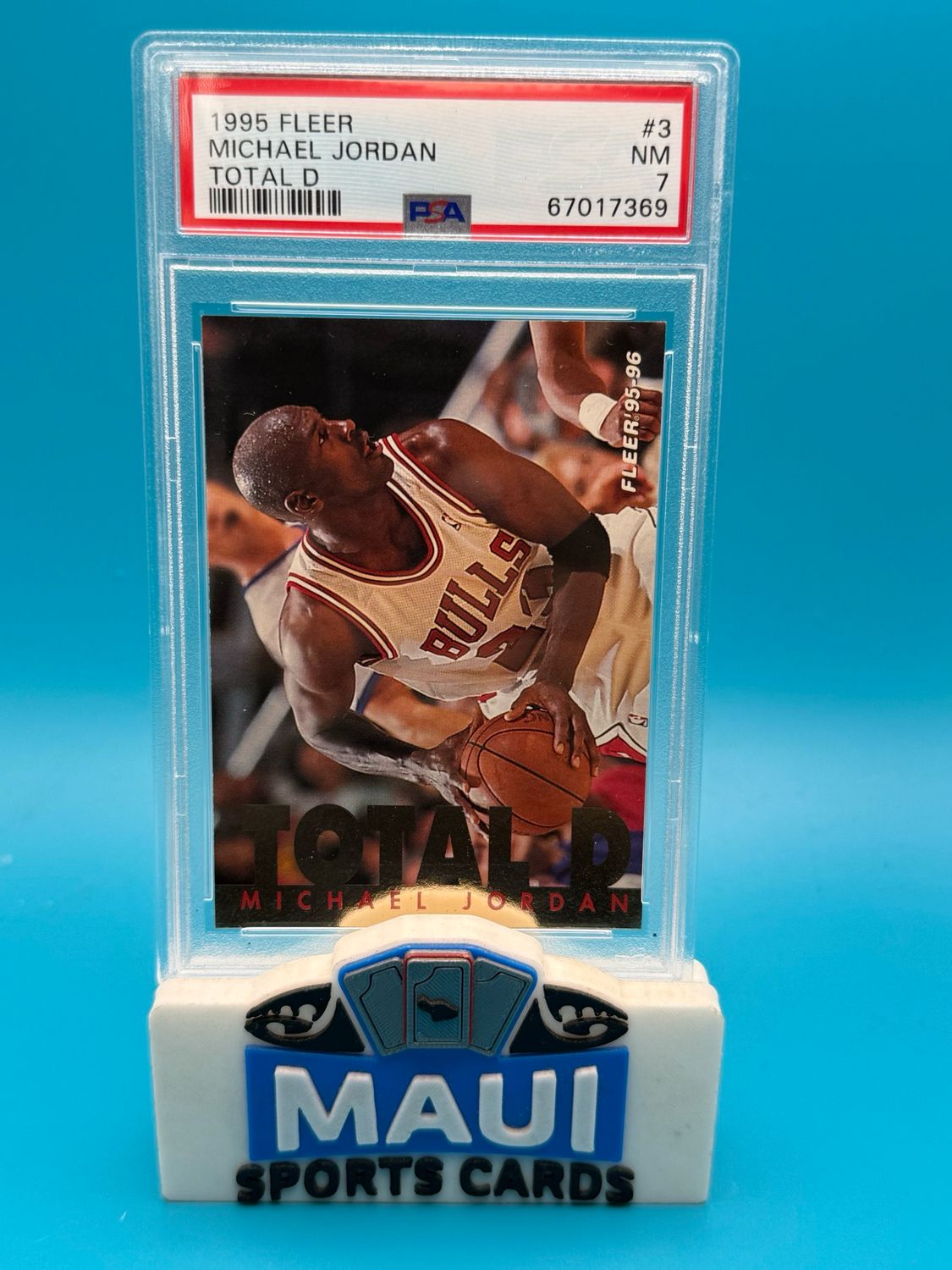 1995 Fleer Total D #3 Michael Jordan PSA 7