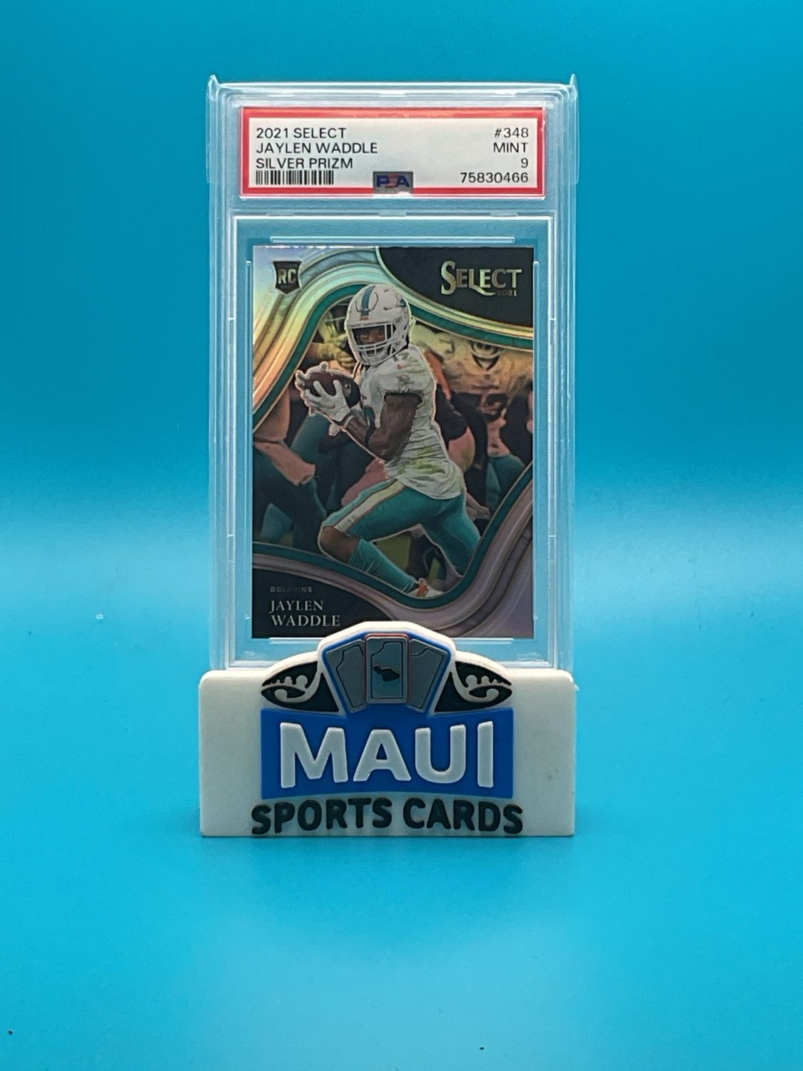 2021 Select Silver Prizm #348 Jaylen Waddle PSA 9