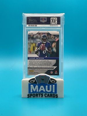 2018 Panini Prizm #212 Lamar Jackson PSA 9