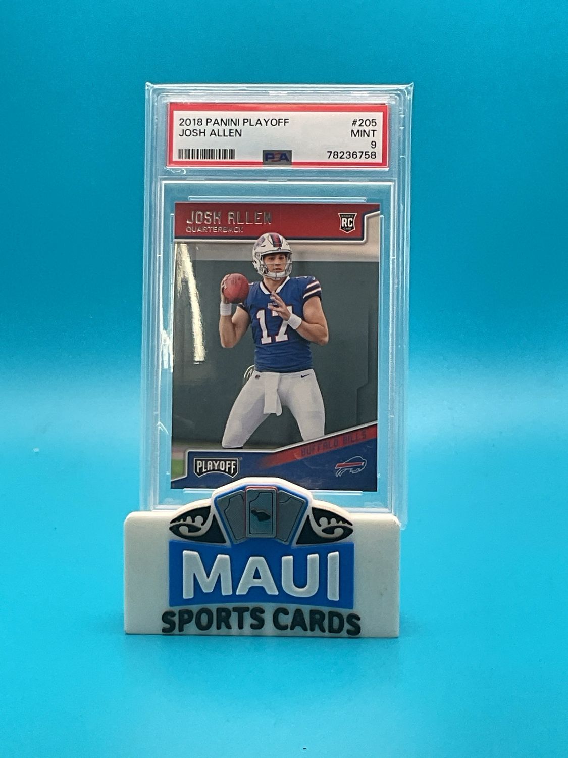 2018 Panini Playoff #205 Josh Allen PSA 9