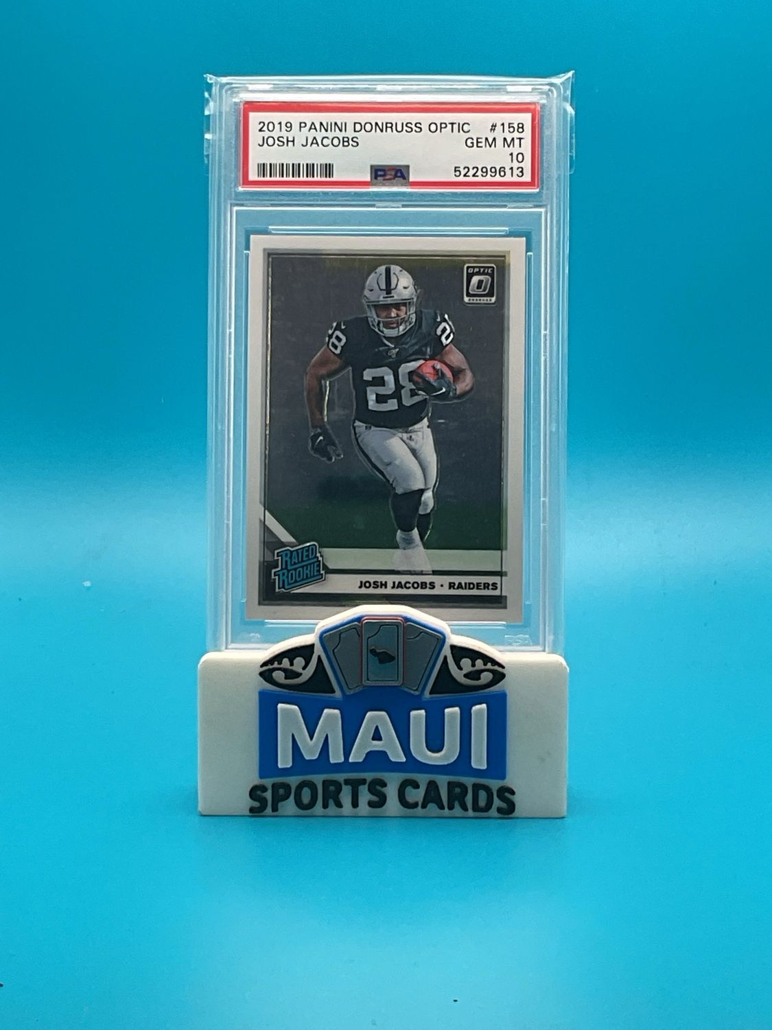 2019 Panini Donruss Optic #158 Josh Jacobs PSA 10