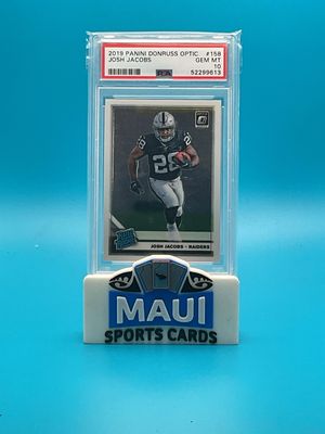 2019 Panini Donruss Optic #158 Josh Jacobs PSA 10