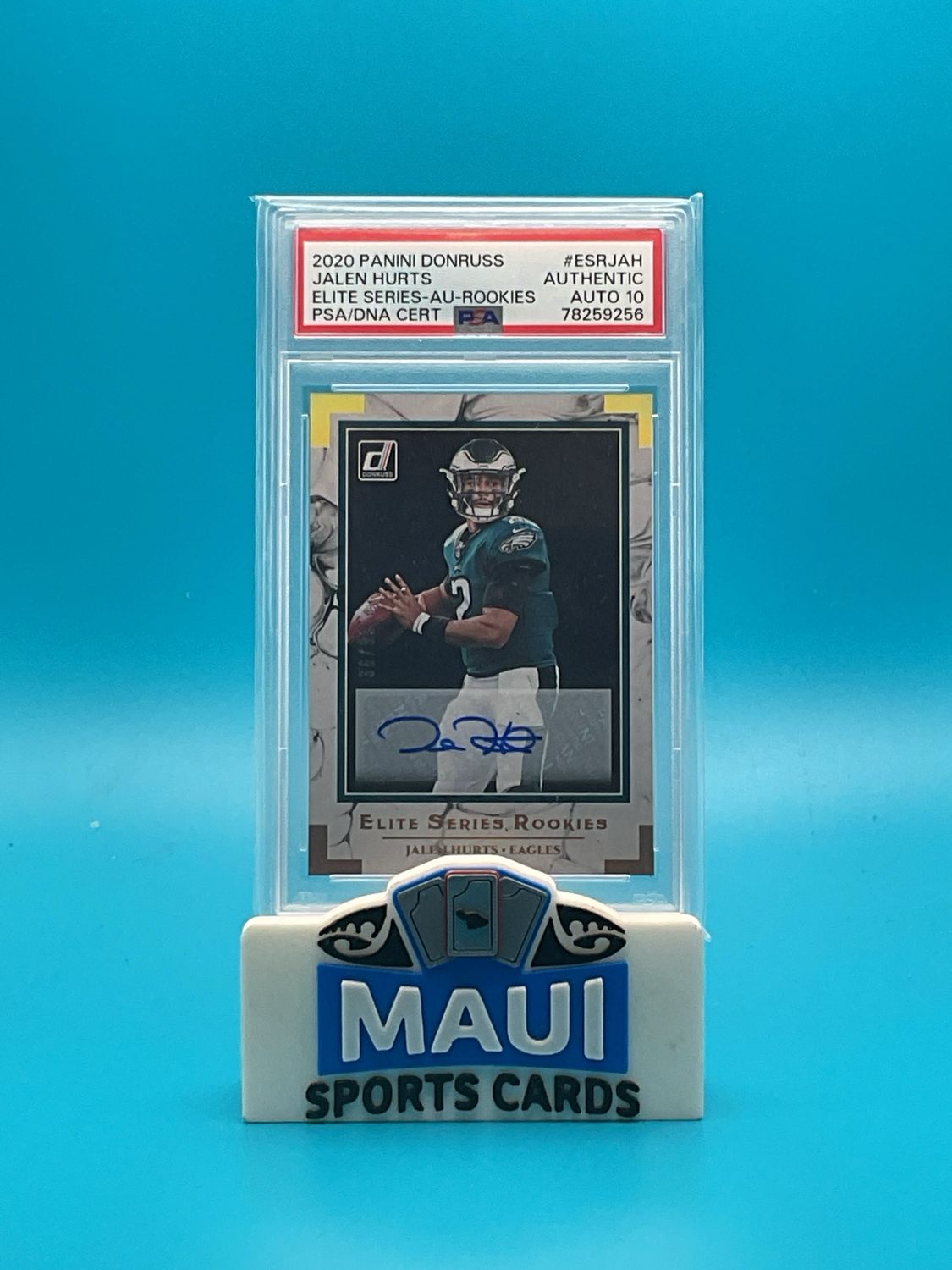 2020 Panini Donruss Elite Series Rookies #ESR-JAH /99 Jalen Hurts Auto